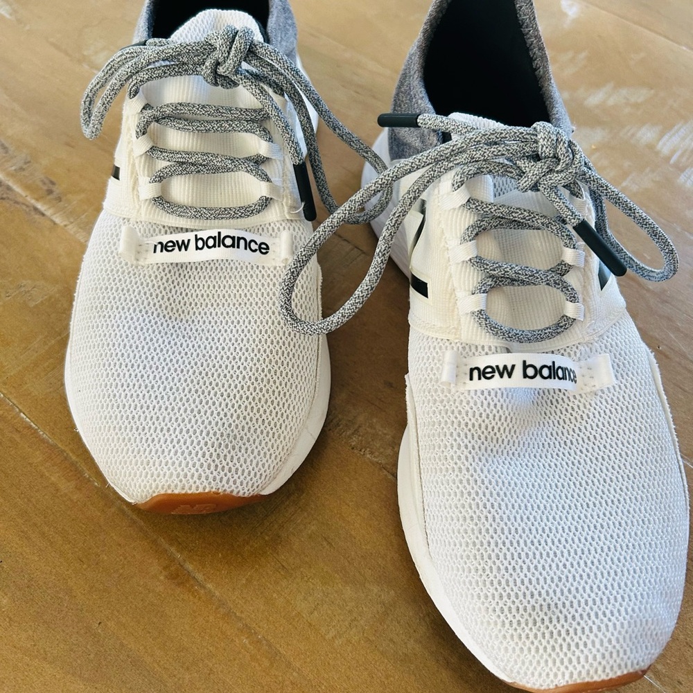 New Balance White and Gray Athletic Shoes